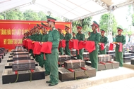 Memorial and burial service for remains of Vietnamese martyrs